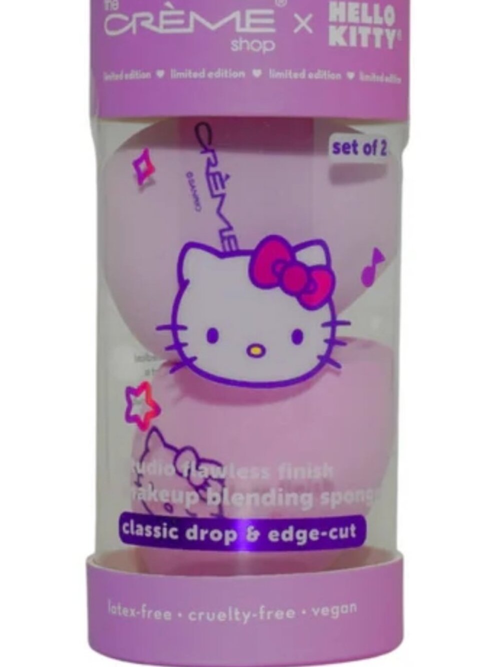 The Crème Shop x Hello Kitty Makeup Blending Sponge 2 pc Set